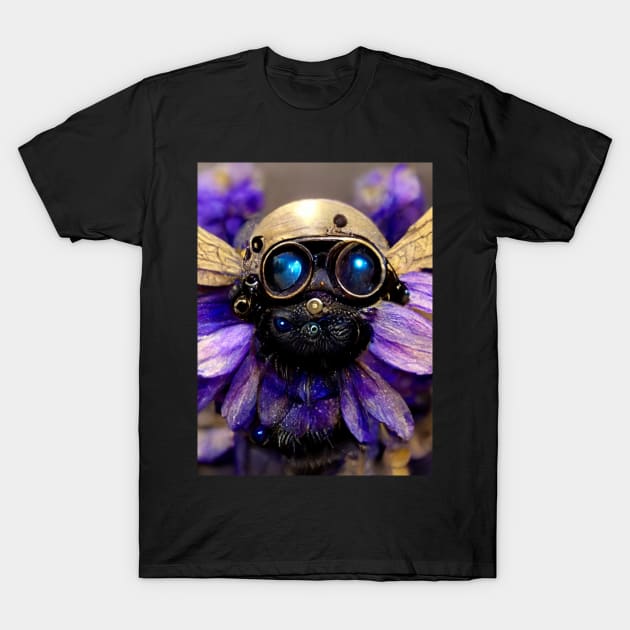 Purple Bee Journey T-Shirt by mw1designsart